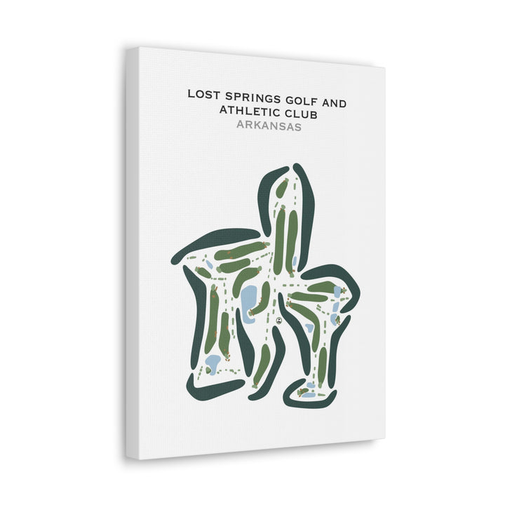 Lost Springs Golf & Athletic Club, Arkansas - Printed Golf Courses