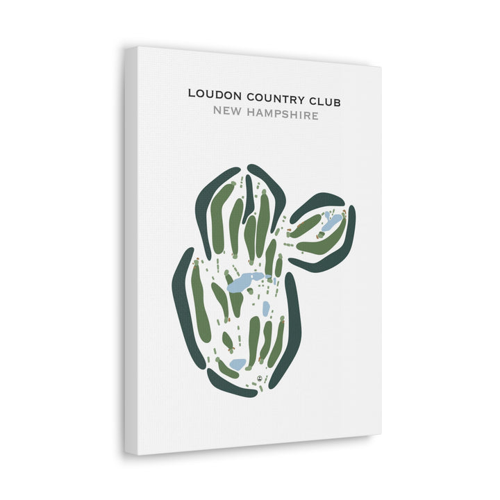 Loudon Country Club, New Hampshire - Printed Golf Courses