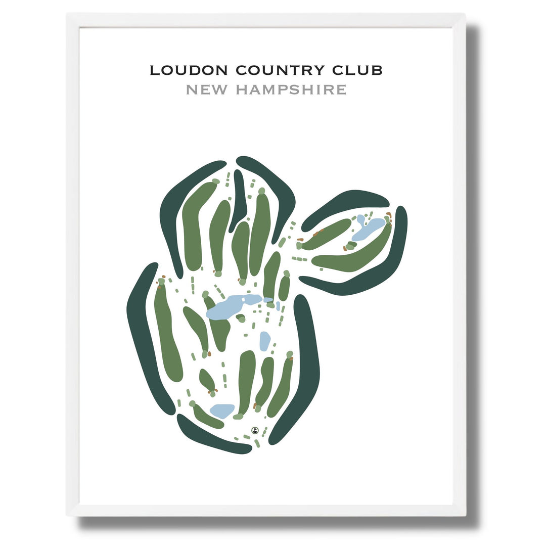 Loudon Country Club, New Hampshire - Printed Golf Courses