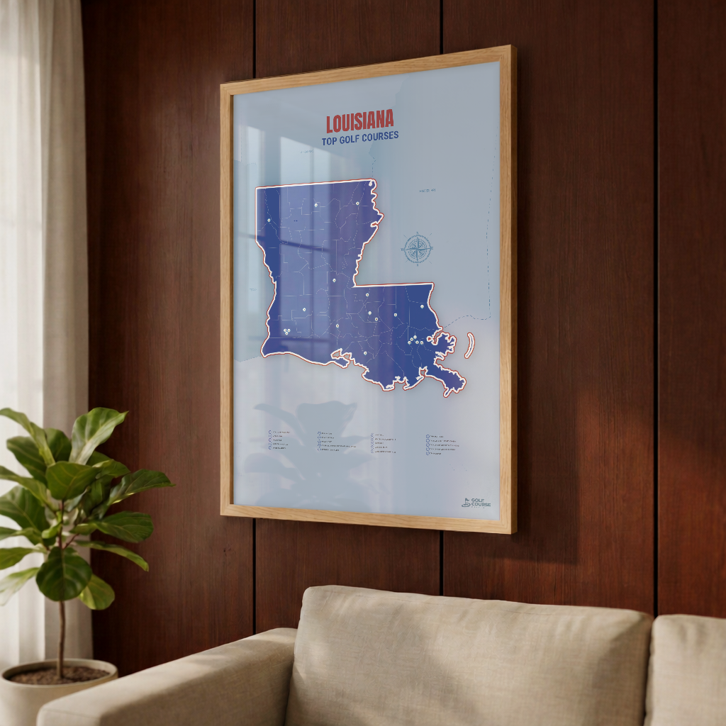 Map of Louisiana Golf Courses