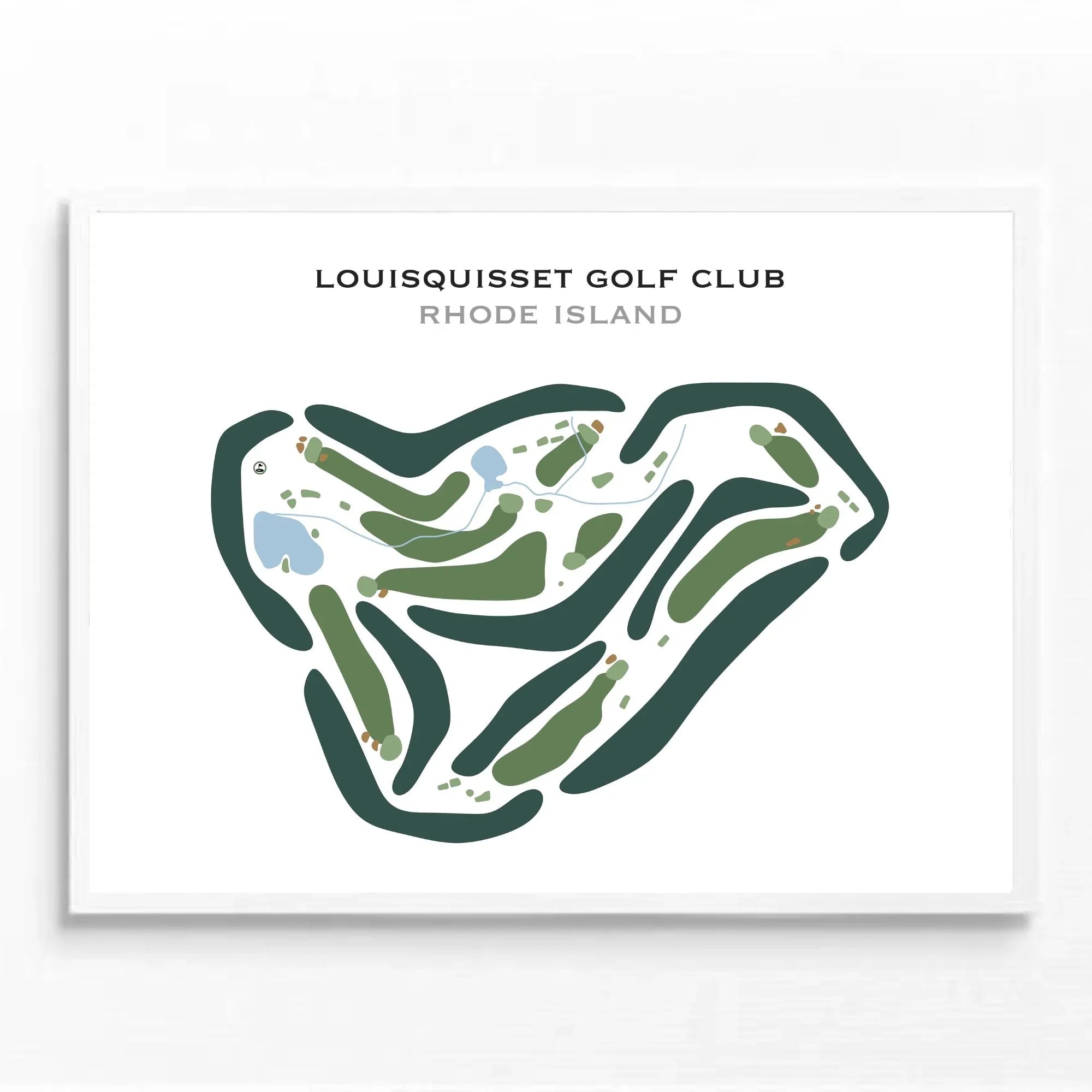 Buy the best printed golf course Louisquisset Golf Club Rhode Island