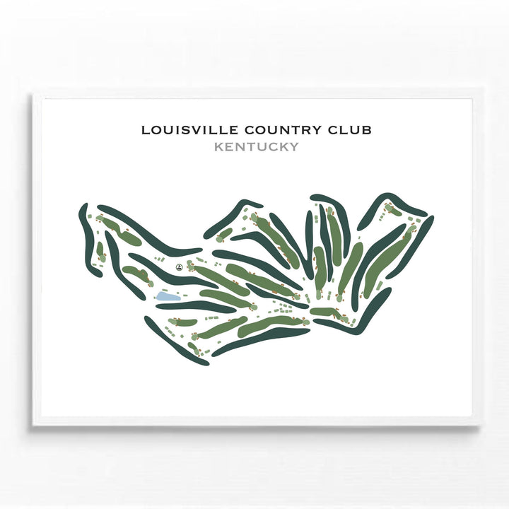 Louisville Country Club, Kentucky - Printed Golf Course