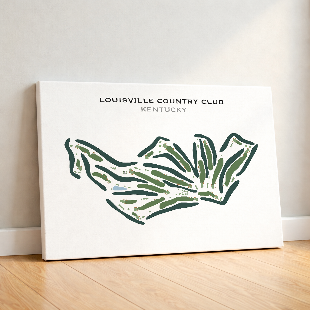Louisville Country Club, Kentucky - Printed Golf Course