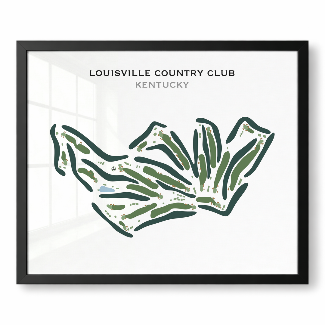 Louisville Country Club, Kentucky - Printed Golf Course