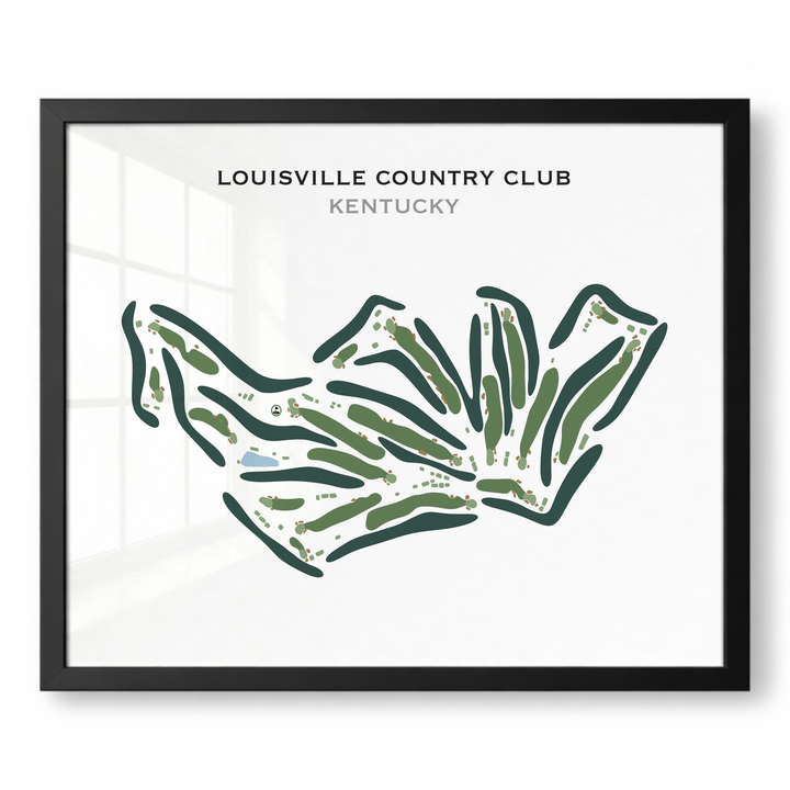 Louisville Country Club, Kentucky - Printed Golf Course