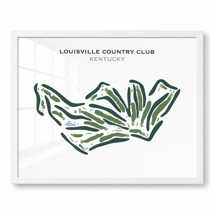 Louisville Country Club, Kentucky - Printed Golf Course