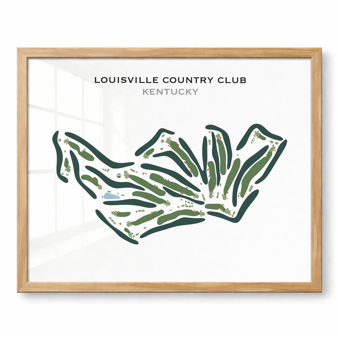 Louisville Country Club, Kentucky - Printed Golf Course