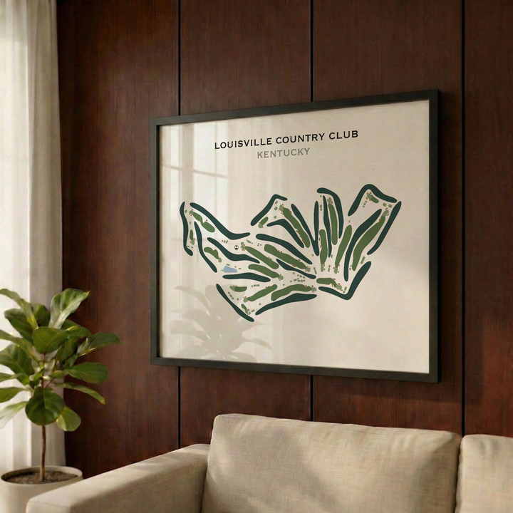 Louisville Country Club, Kentucky - Printed Golf Course