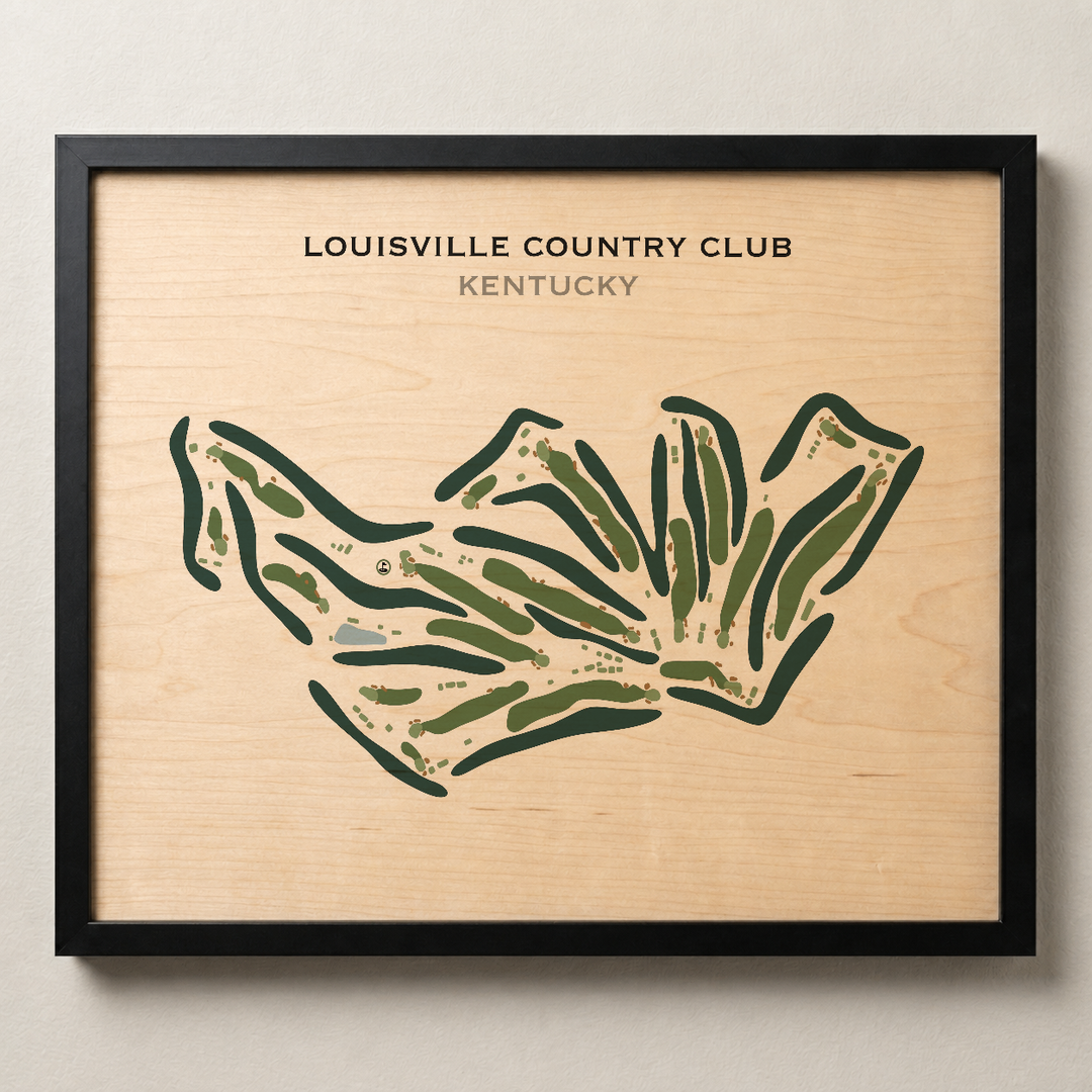 Louisville Country Club, Kentucky - Printed Golf Course