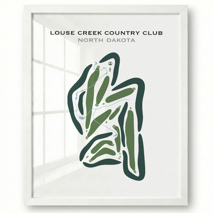 Louse Creek Country Club, North Dakota - Printed Golf Courses