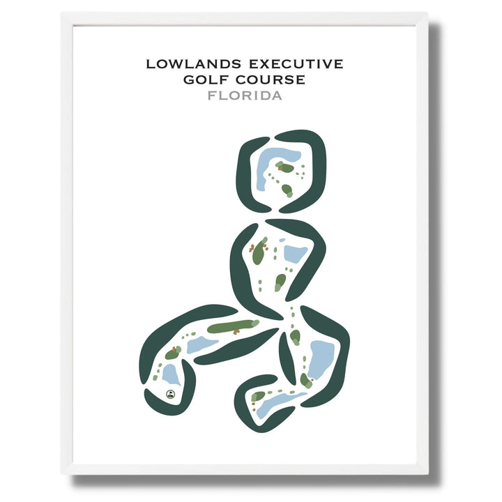 Lowlands Executive Golf Course, Florida - Printed Golf Courses
