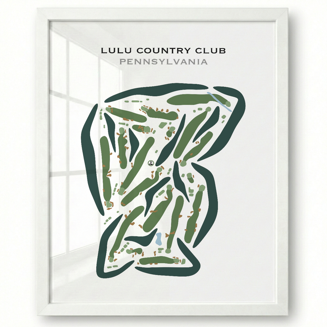 LuLu Country Club, Pennsylvania - Printed Golf Courses