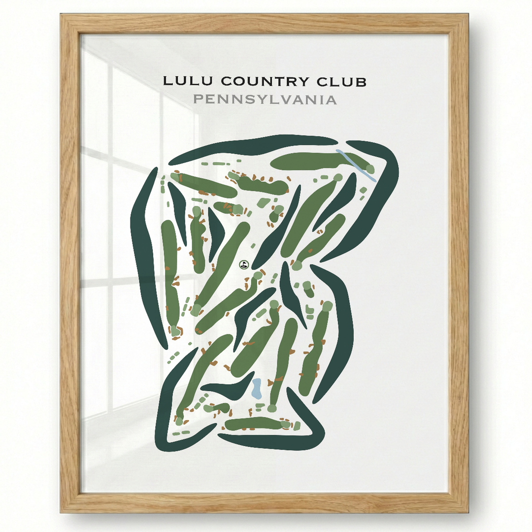 LuLu Country Club, Pennsylvania - Printed Golf Courses