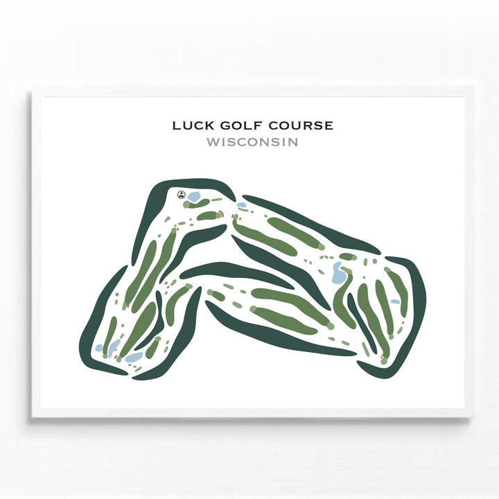 Luck Golf Course, Wisconsin - Printed Golf Courses