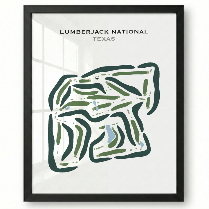 Lumberjack National, Texas - Printed Golf Courses