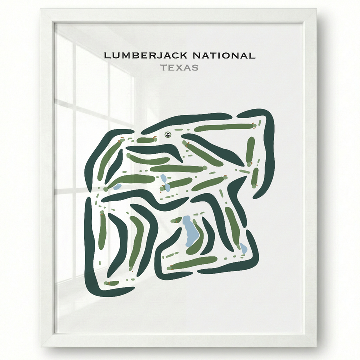 Lumberjack National, Texas - Printed Golf Courses