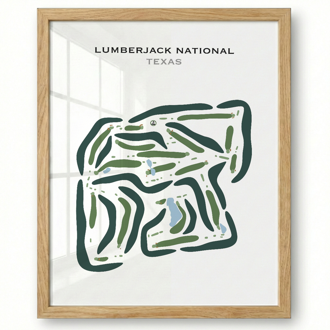Lumberjack National, Texas - Printed Golf Courses