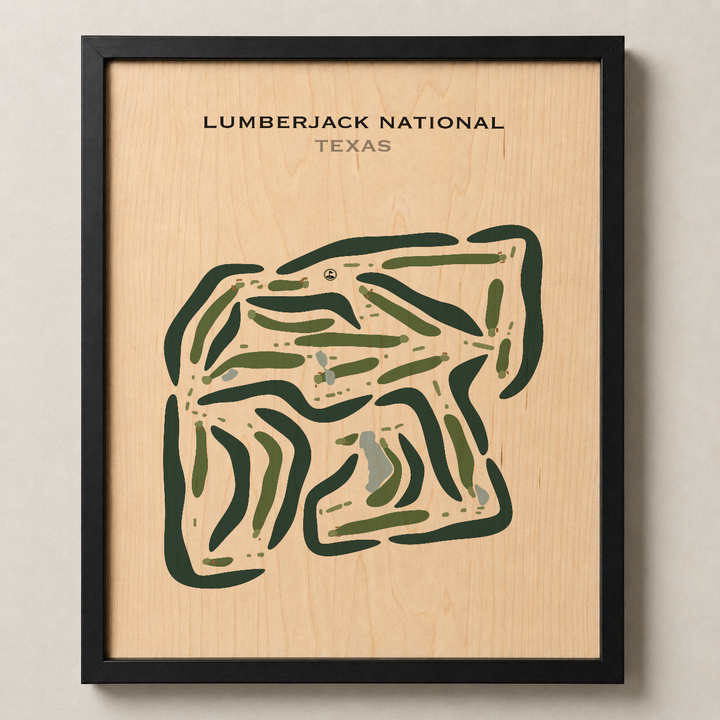 Lumberjack National, Texas - Printed Golf Courses