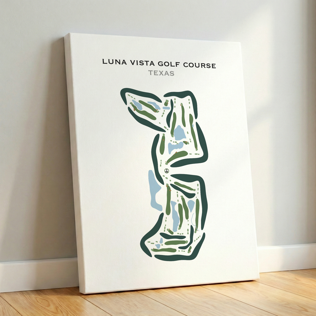 Luna Vista Golf Course, Texas - Printed Golf Courses
