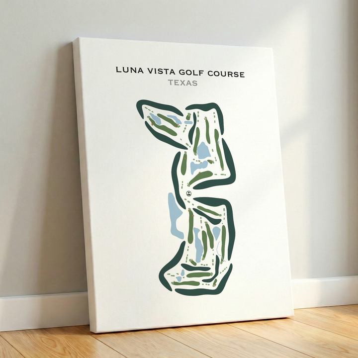 Luna Vista Golf Course, Texas - Printed Golf Courses
