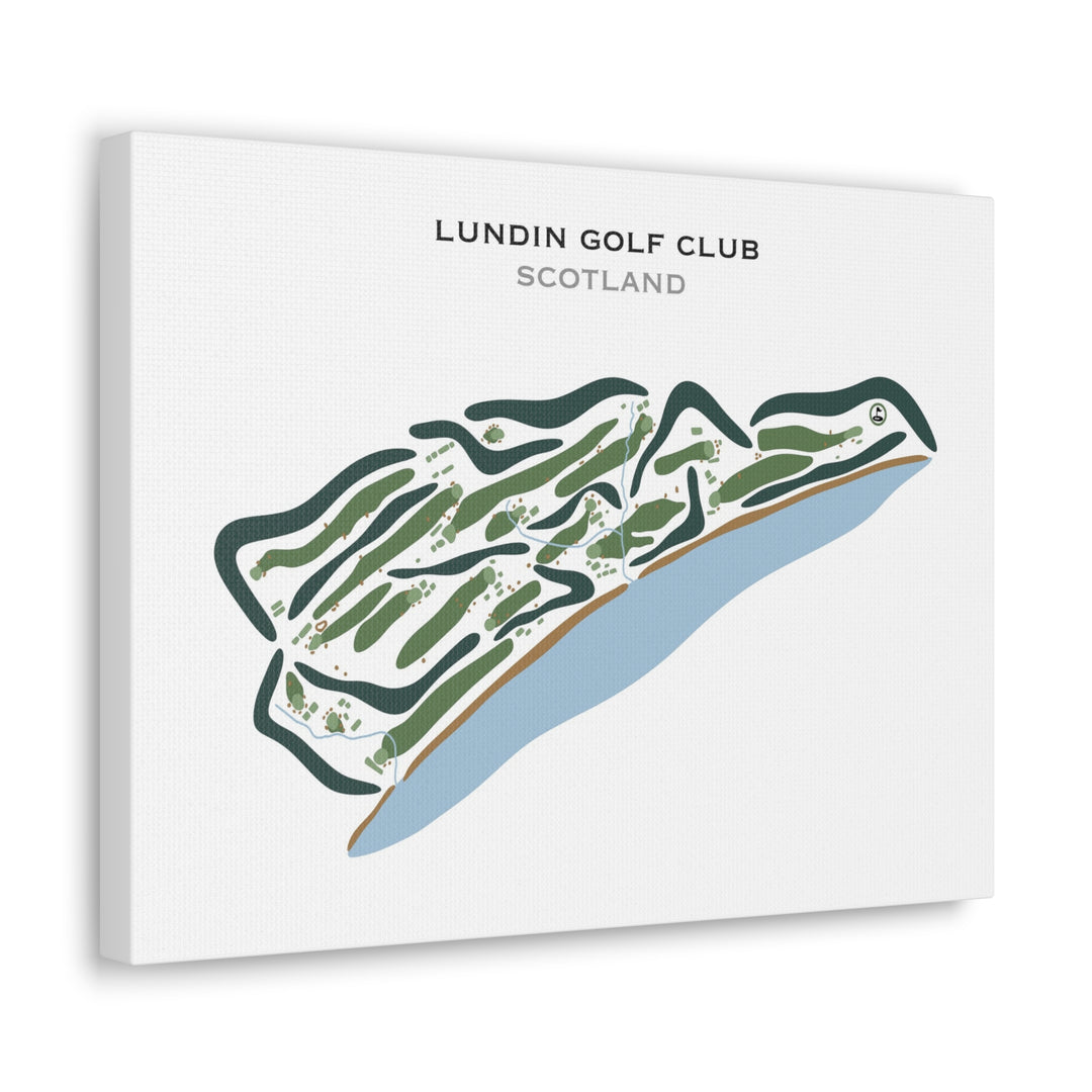 Lundin Golf Club, Scotland - Printed Golf Courses