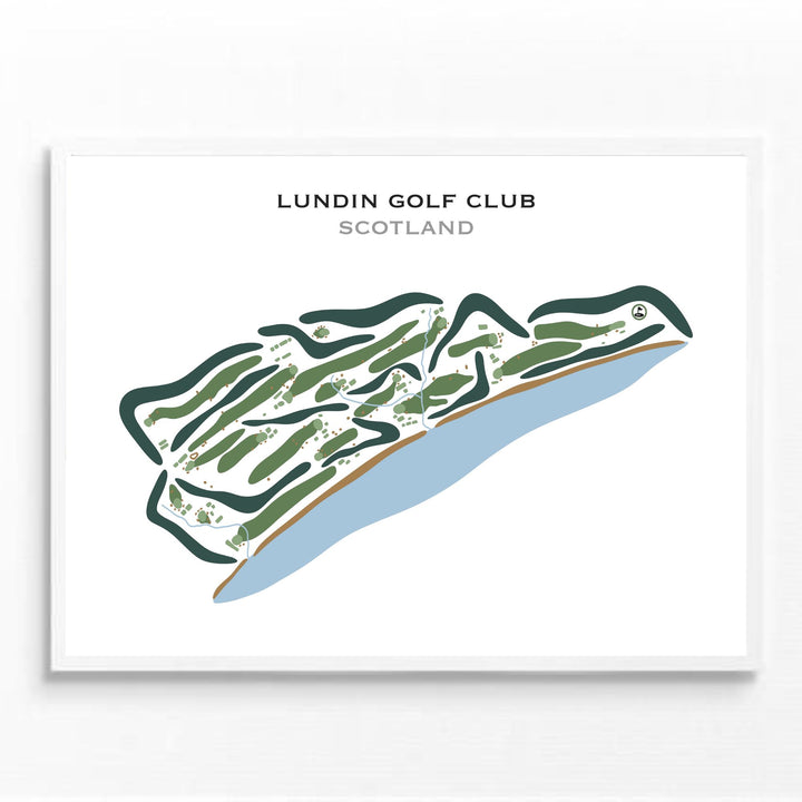 Lundin Golf Club, Scotland - Printed Golf Courses