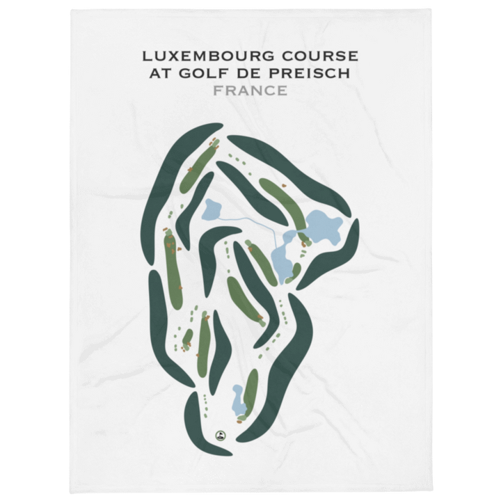 Luxembourg Course at Golf de Preisch, France - Printed Golf Courses