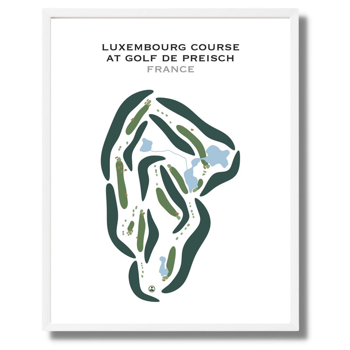 Luxembourg Course at Golf de Preisch, France - Printed Golf Courses