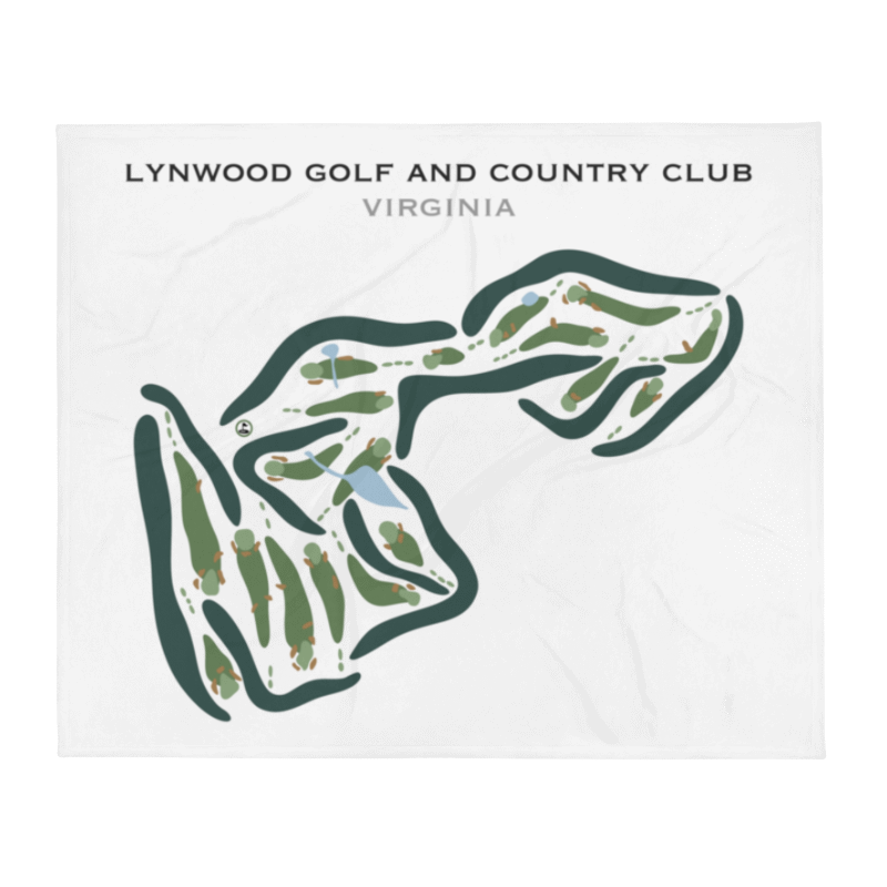 Lynwood Golf & Country Club, Virginia - Printed Golf Course