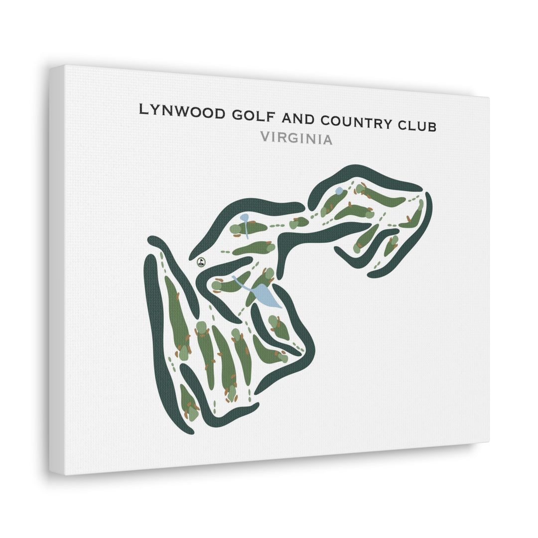 Lynwood Golf & Country Club, Virginia - Printed Golf Course