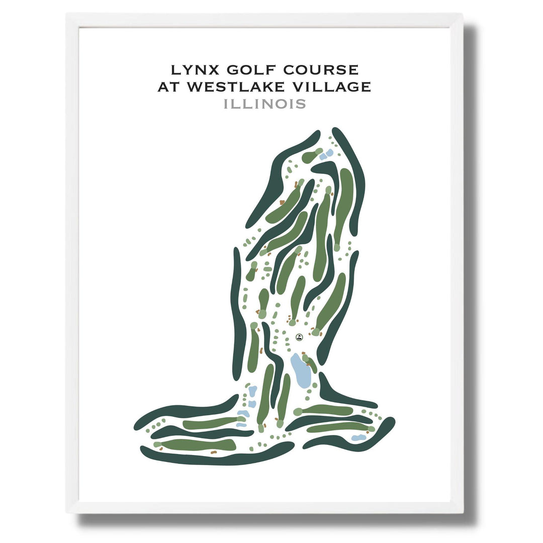 Lynx Golf Course at Westlake Village, Illinois - Golf Course Prints