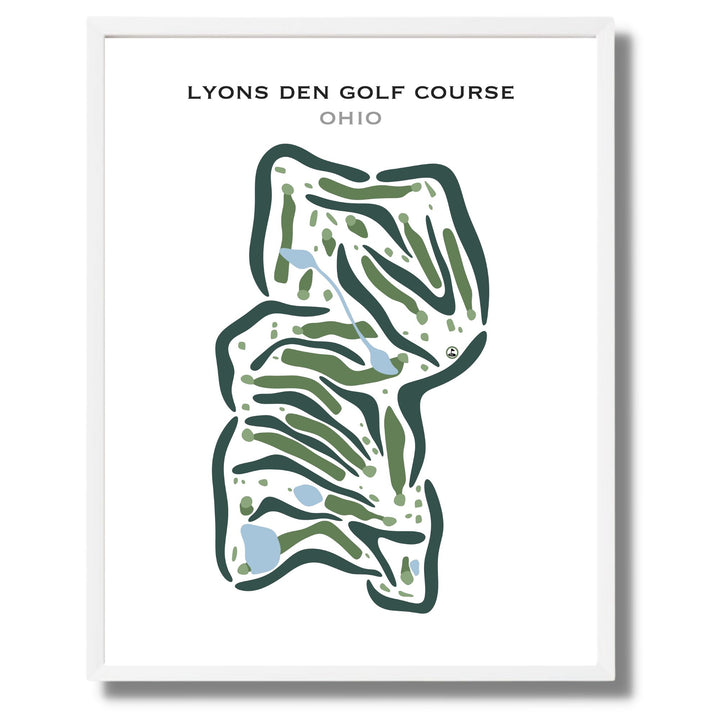 Lyons Den Golf Course, Ohio - Printed Golf Courses