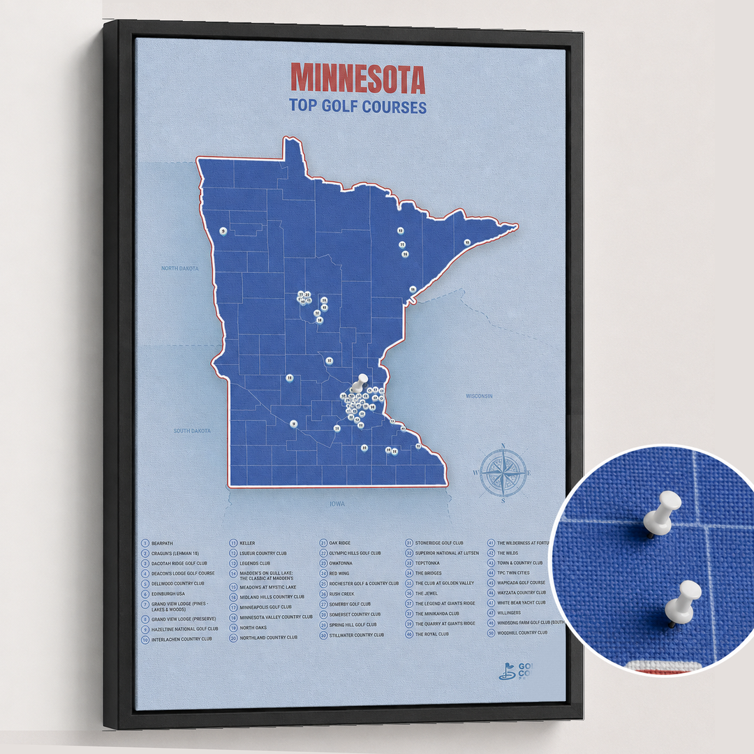 Map of Minnesota Golf Courses