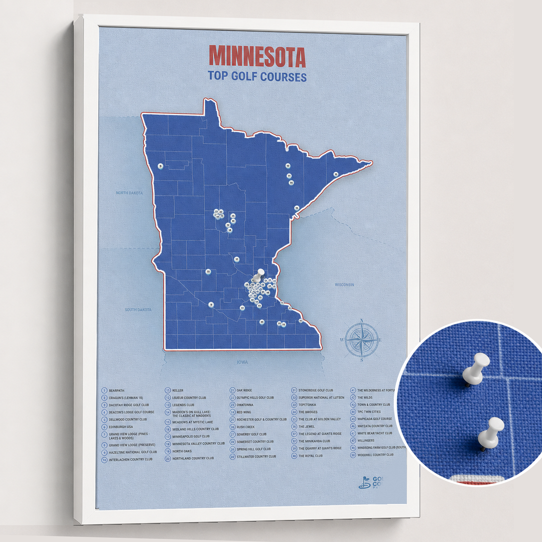 Map of Minnesota Golf Courses