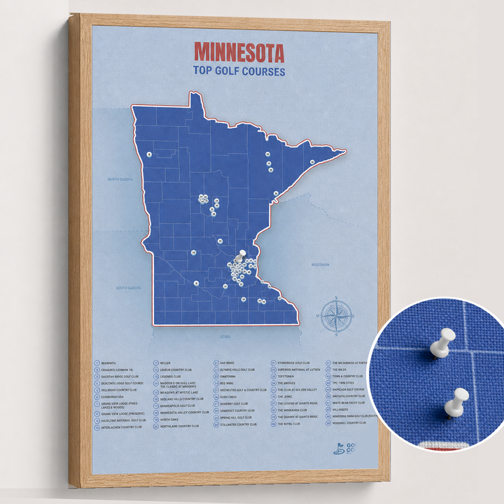 Map of Minnesota Golf Courses
