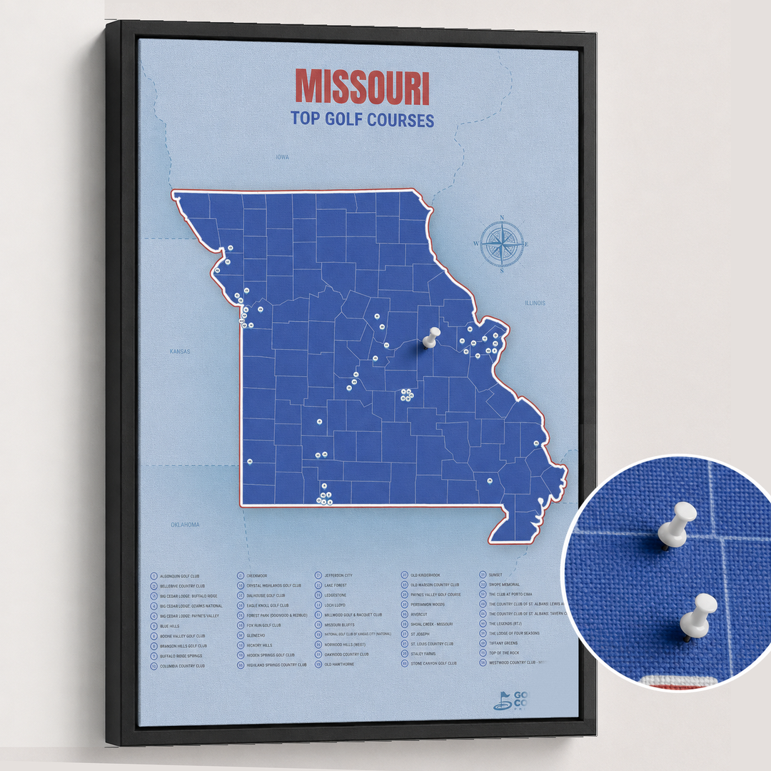 Map of Missouri Golf Courses
