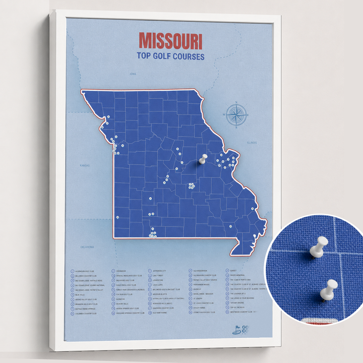 Map of Missouri Golf Courses