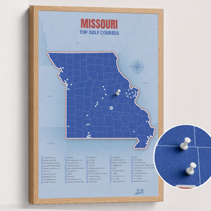 Map of Missouri Golf Courses
