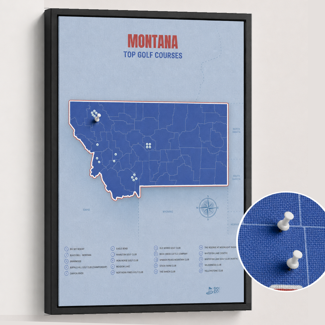 Map of Montana Golf Courses