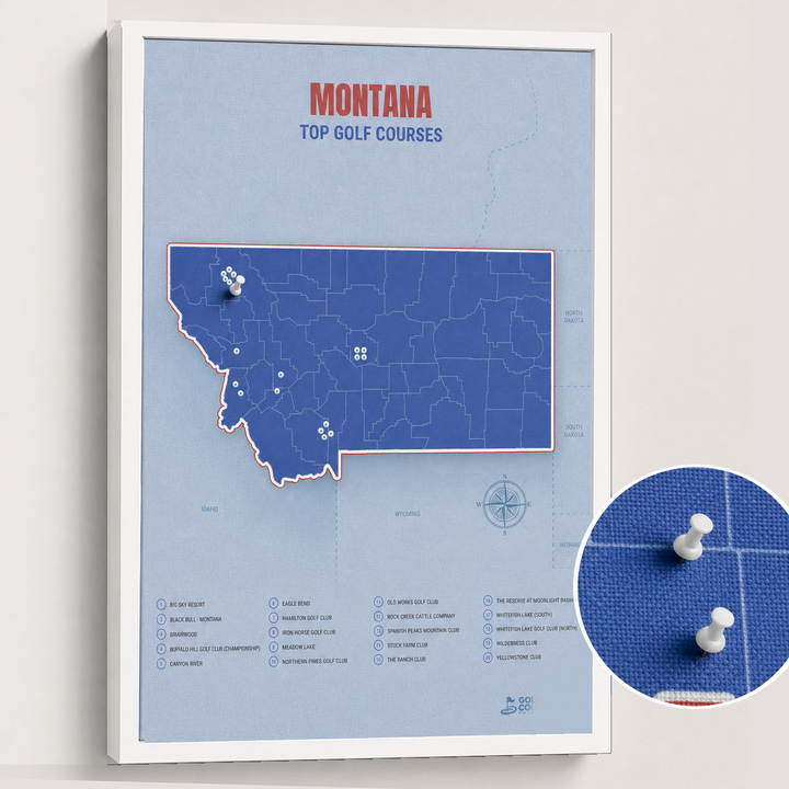 Map of Montana Golf Courses