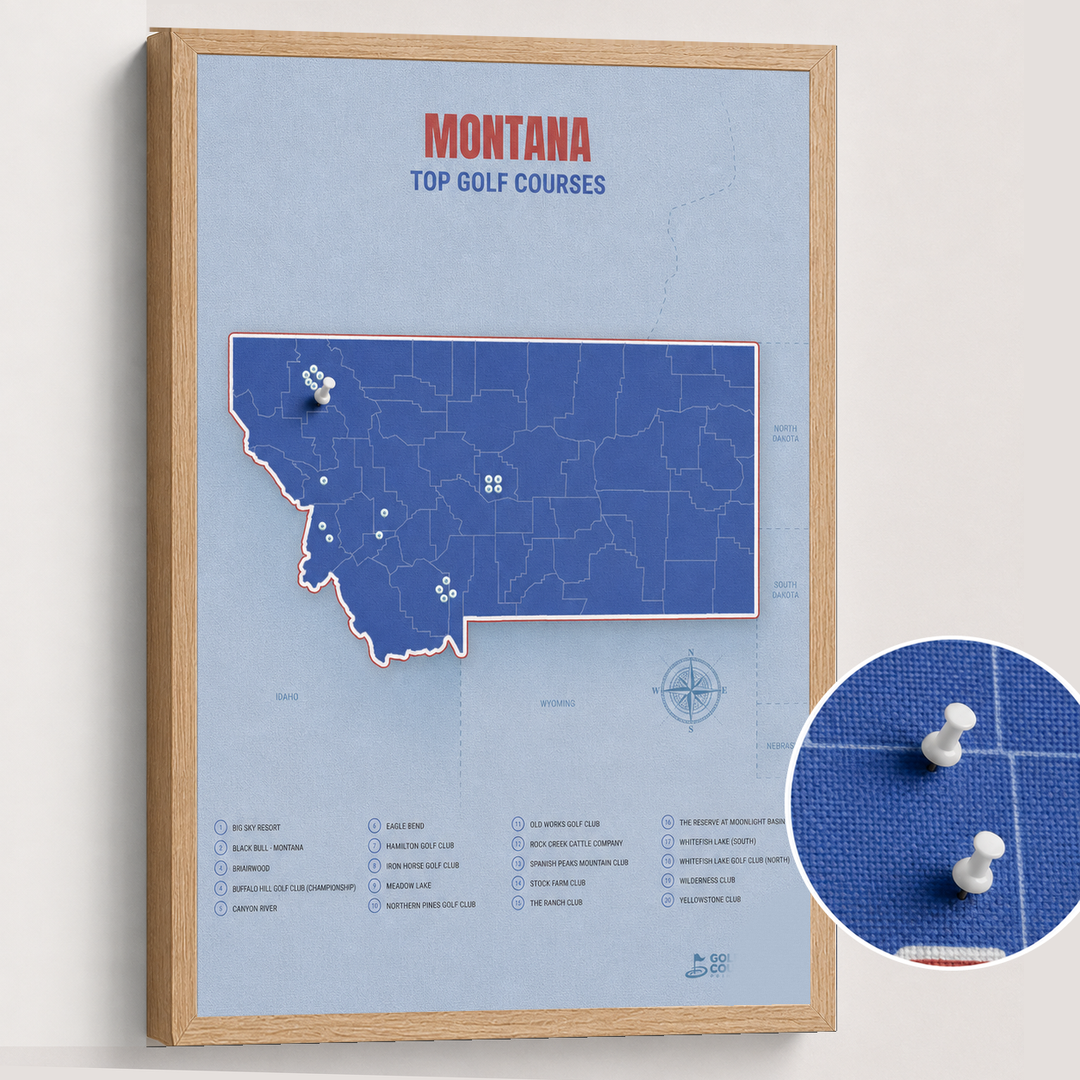 Map of Montana Golf Courses