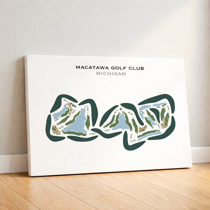 Macatawa Golf Club, Michigan - Printed Golf Course