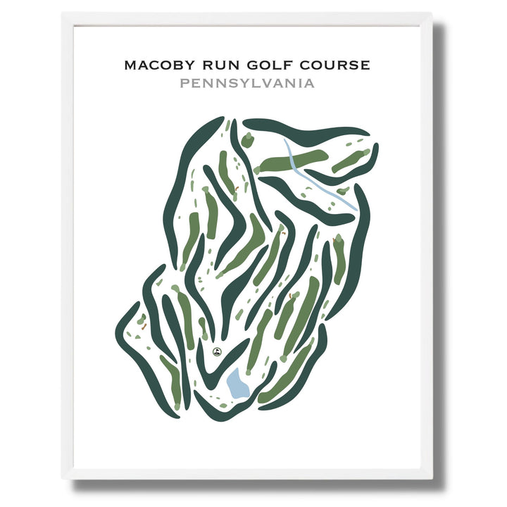 Macoby Run Golf Course, Pennsylvania - Printed Golf Courses