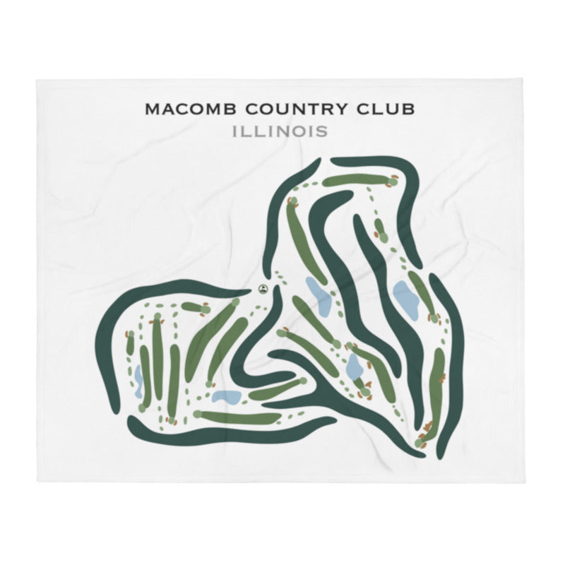 Macomb Country Club, Illinois - Printed Golf Courses