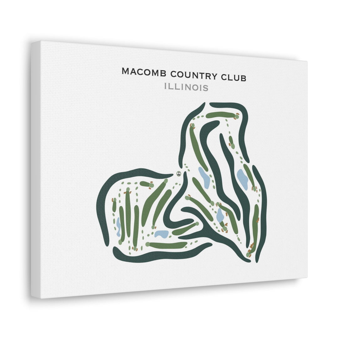 Macomb Country Club, Illinois - Printed Golf Courses