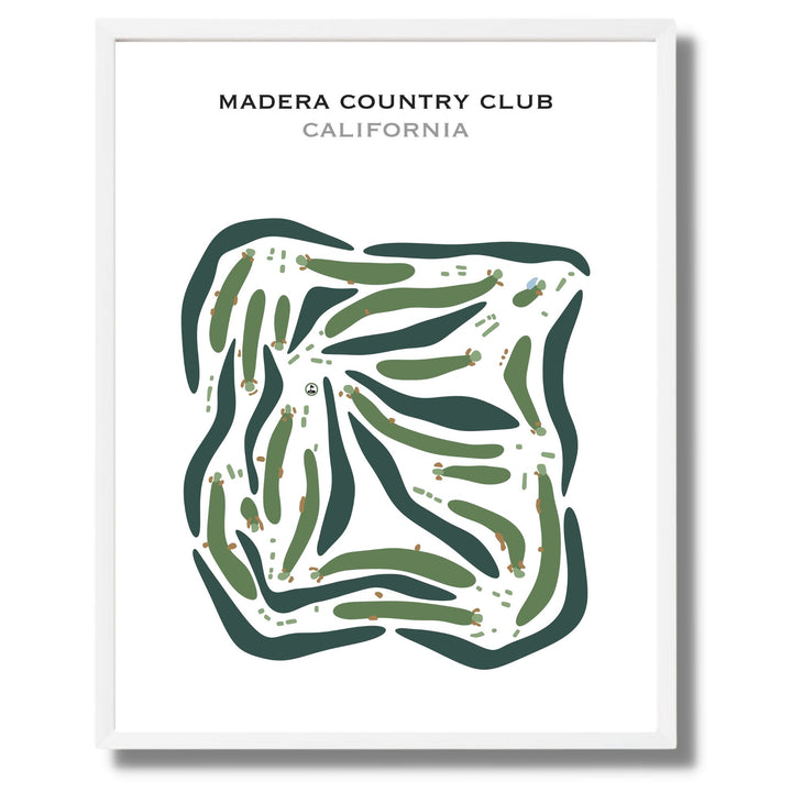 Madera Country Club, California - Printed Golf Courses