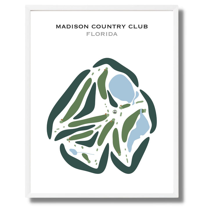 Madison Country Club, Florida - Printed Golf Courses