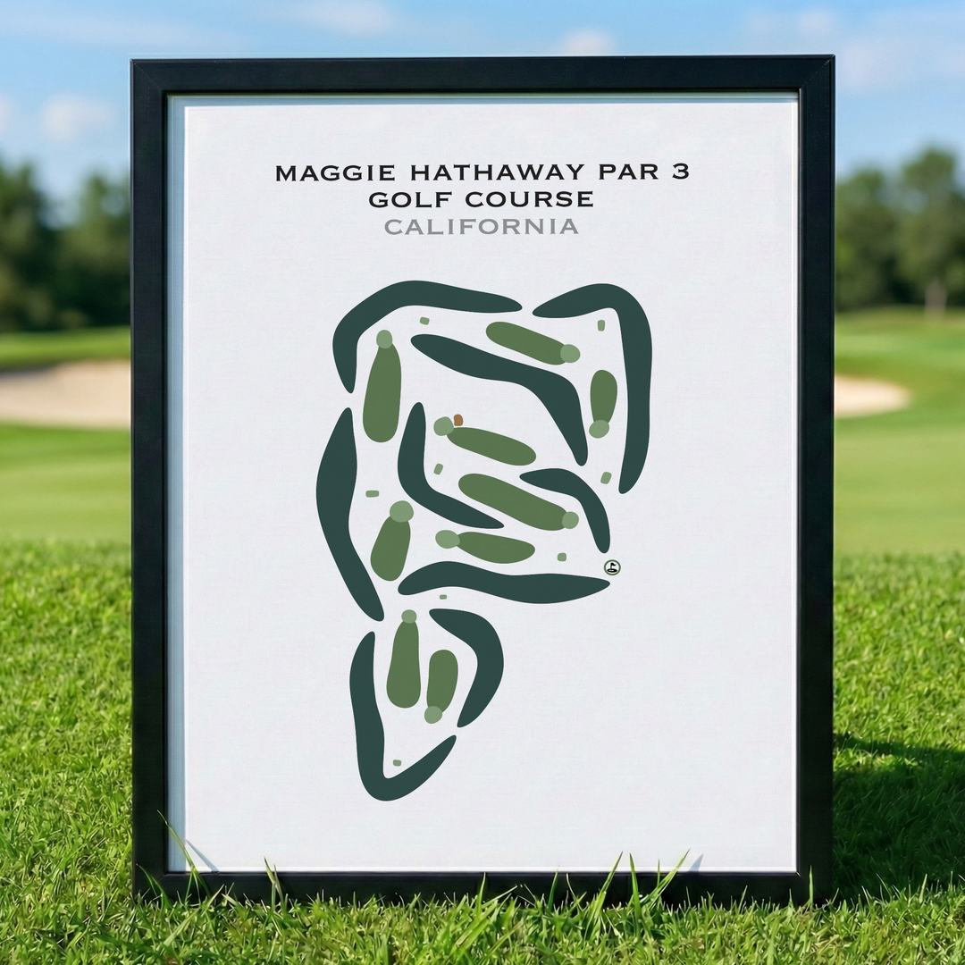 Maggie Hathaway Par 3 Golf Course, California - Printed Golf Courses