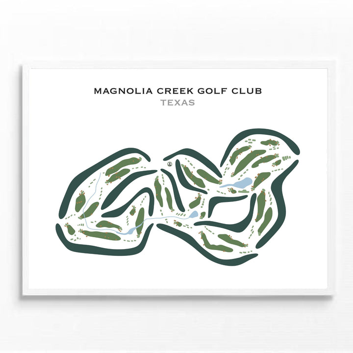 Magnolia Creek Golf Club, Texas - Printed Golf Courses