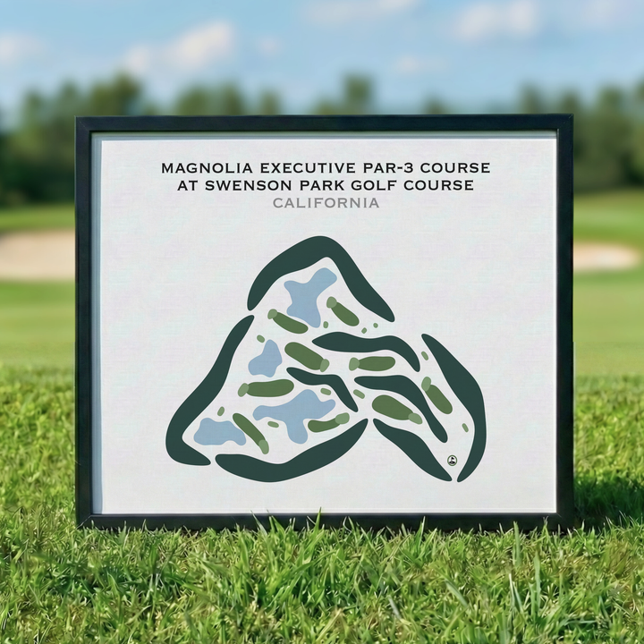 Magnolia Executive Par-3 Course at Swenson Park Golf Course, California - Printed Golf Courses